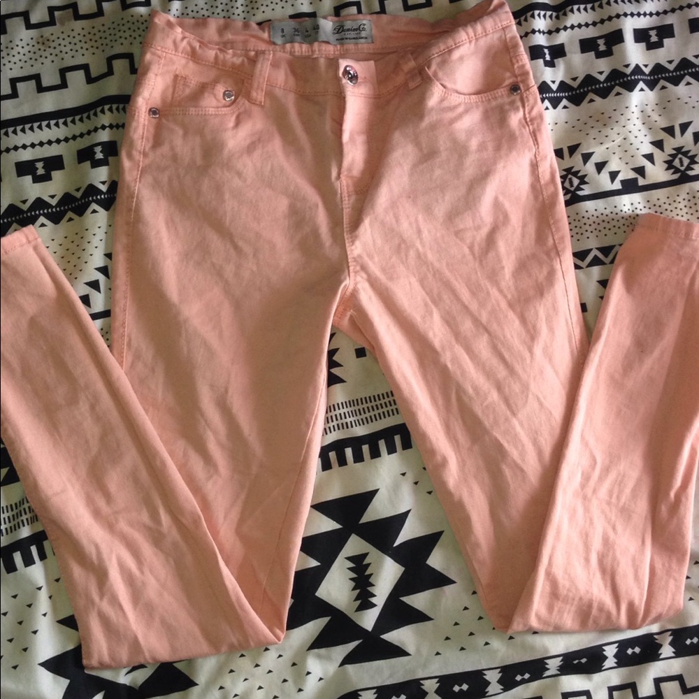 Peach Jeans.